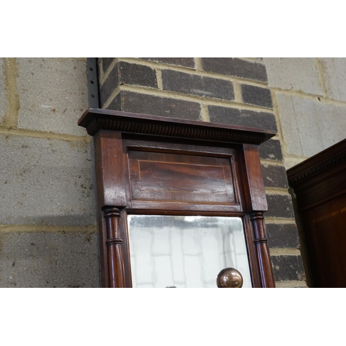 1008 - A 19th century mahogany pier glass, width 42cm, height 71cm