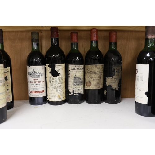 1253 - Twelve bottles of mixed Bordeaux Chateau wines