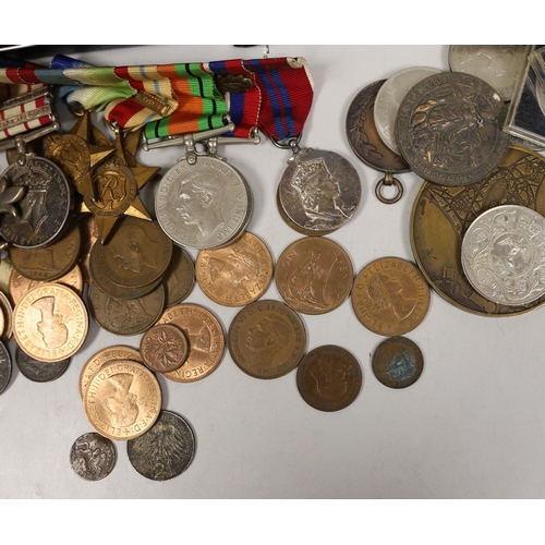 1490 - A WW2 to QEII M.B.E. group of eight medals to Lt. Cdr. F. S. Walford R.N., including naval general s... 