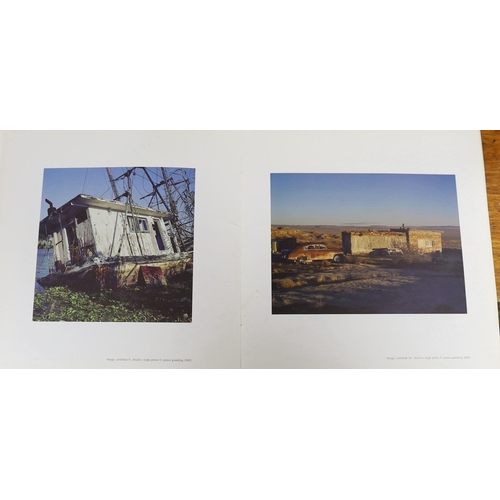 1534 - James Gooding, contemporary, two photographs, The Flume, 66 x 66cm, The Desolate Shack, 66 x 88cm, t... 