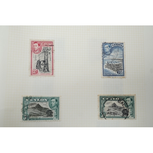 1540 - A box of British Commonwealth old auction folders: including Bermuda, Hong Kong1939-52-$10(both), mi... 