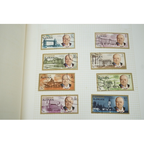 1543 - Three albums of world stamps with Bahamas 1938 set - £1 mint, cape of good hope triangulars used (8)... 