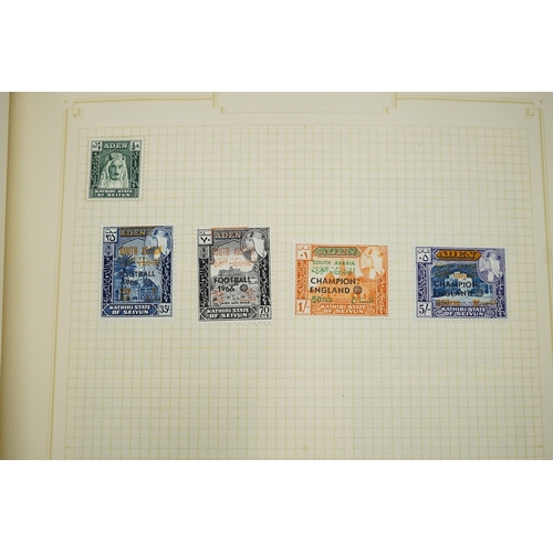 1543 - Three albums of world stamps with Bahamas 1938 set - £1 mint, cape of good hope triangulars used (8)... 