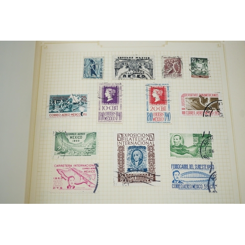 1543 - Three albums of world stamps with Bahamas 1938 set - £1 mint, cape of good hope triangulars used (8)... 