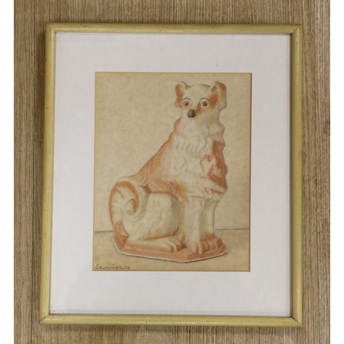 1653 - Bryan Senior (British b.1935), acrylic on paper, 'China Dog 1978', signed and dated '78, 25 x 19cm... 