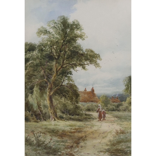 1691 - Henry H. Parker (1858-1930), pair of watercolours, 'At Goring, Surrey' and 'The Thames at Cullam', s... 