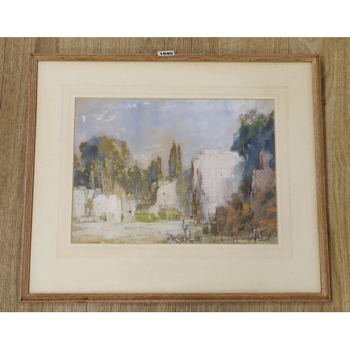 1695 - Attributed to Cecil Arthur Hunt R.W.S. (1873-1965), watercolour, 'On the Palatine , Rome', 26 x 37cm... 