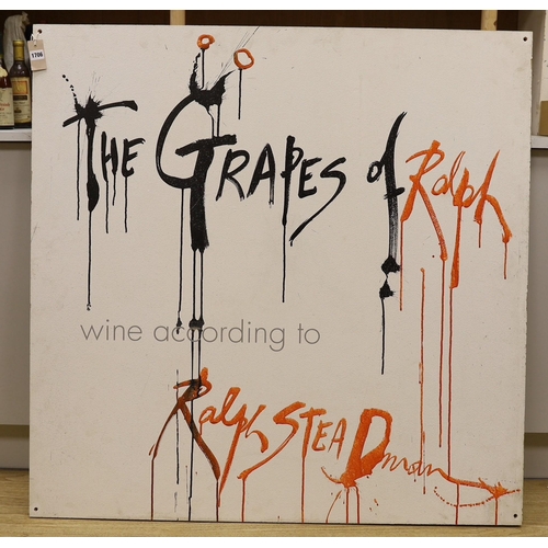 1706 - Ralph Steadman (b.1936). oil on board, 'The Grapes of Ralph: Wine According to Ralph Steadman', 115 ... 