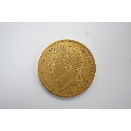 1920 - A George IV 1824 gold sovereign, VG or better.