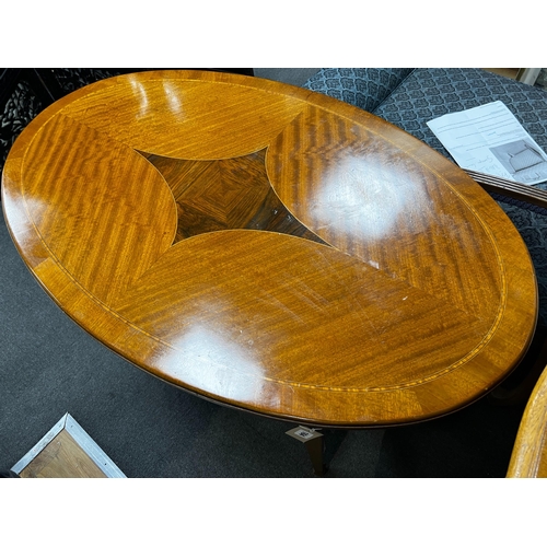 164 - An Edwardian satinwood banded oval satinwood two tier centre table, width 98cm, depth 60cm, height 7... 