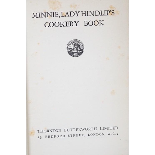 250 - ° ° Mrs Beeton's Household Management and Minnie Lady Hindlips Cookery book