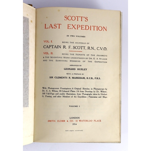 269 - ° ° Scott, Robert Falcon (1868-1912) - Scotts Last Expedition, 2 vols, [vol 1: the journal of Capta... 