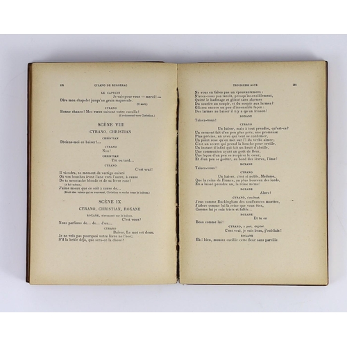 352 - ° ° Rostand, Edmond - Cyrano de Bergerac, 12mo, University of Reading prize, tan calf gilt, stamped ... 