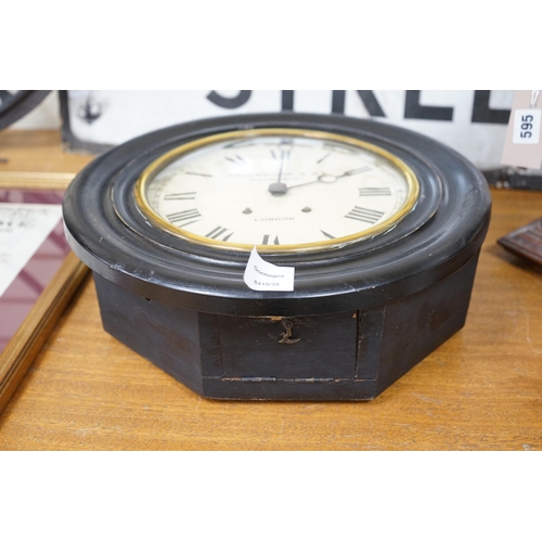 549 - An Underwood & Company, Haymarket wall clock, 37cm diameter