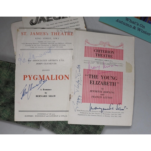 556 - Two autograph albums and Mousetrap and three other signed theatre programmes