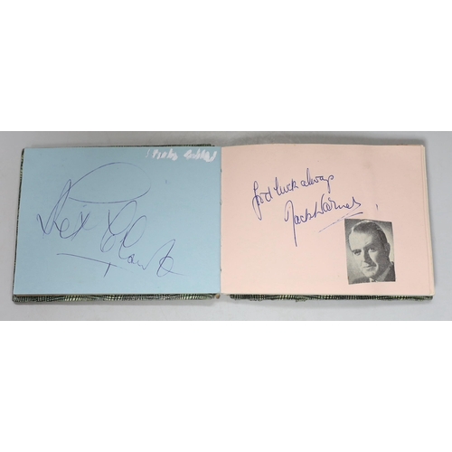 556 - Two autograph albums and Mousetrap and three other signed theatre programmes