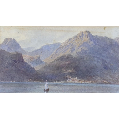 695 - Louis Laurent Razé (1805-1872), two watercolours, 'Near Avignon', signed and dated 1868, 24 x 37cm, ... 