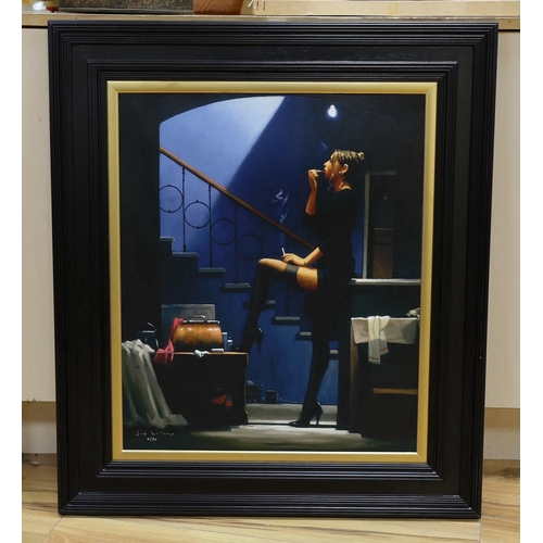 733 - Jack Vettriano (b.1951), hand embellished giclee, 'Dancer for Money', signed, 6/60, COA verso, 60 x ... 