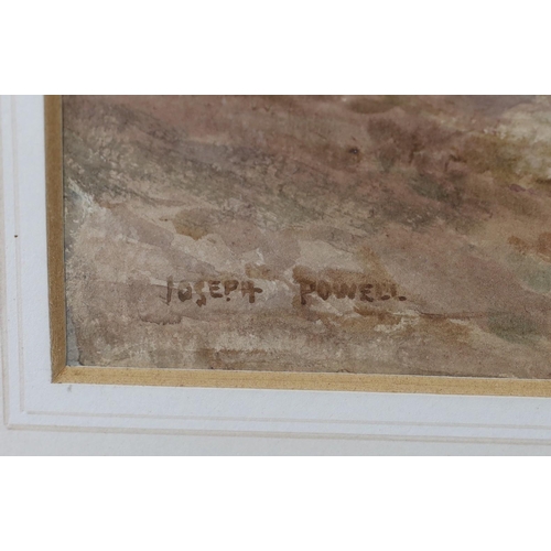 762 - Joseph Powell, watercolour, 'Leith Hill, Surrey', signed, 26 x 36cm