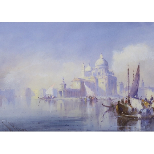 763 - William Knox, watercolour, View of Venice, signed, 24.5 x 34cm