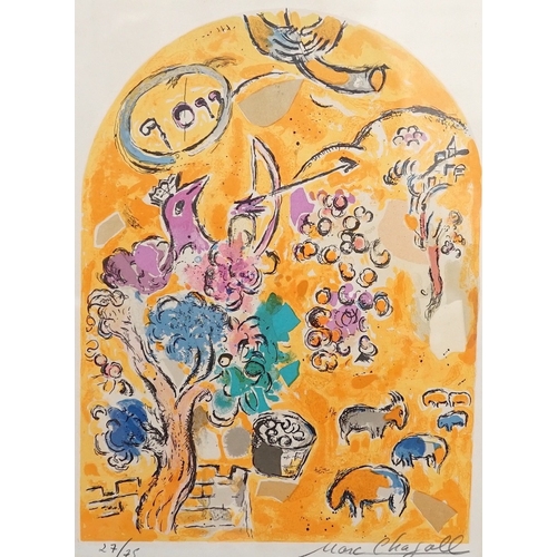 1719 - Marc Chagall (1887-1985), colour lithograph, 'The tribe for Joseph', signed in pencil, 27/75, visibl... 