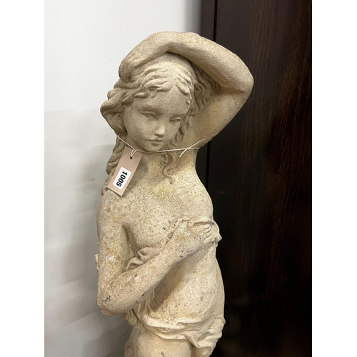 1005 - A reconstituted stone 'Venus' garden statue, height 109cm1005