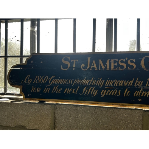 1069 - A St James Gate, Guinness brewery sign, length 154cm