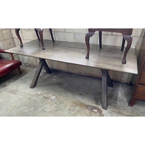 1150 - A Heals Arbori 'Wild Oak' rectangular dining table, length 200cm, depth 90cm, height 76cm