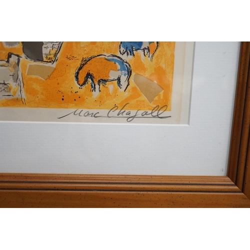 1719 - Marc Chagall (1887-1985), colour lithograph, 'The tribe for Joseph', signed in pencil, 27/75, visibl... 