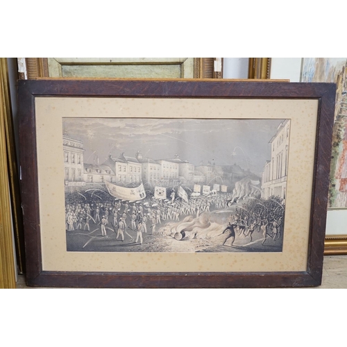 1725 - Thomas Henwood (17971861), lithograph, 'The Procession of the Lewes Bonfire Boys, 1853', 30.5 x 49c... 