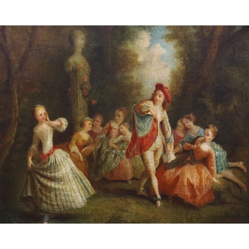 1733 - Follower of Jean-Honoré Fragonard (French, 1732-1806), oil on canvas, Fête champêtre, 34 x 41cm... 