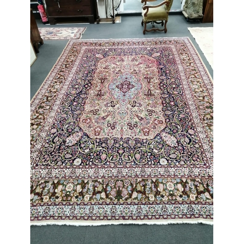 188 - A North West Persian blue ground carpet, 410 x 280cm