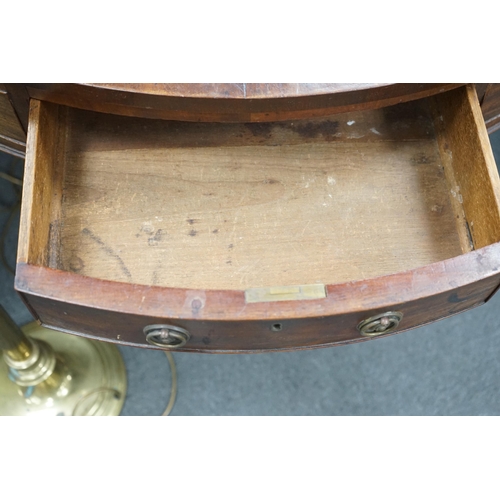 191 - A Regency mahogany drum table, diameter 114cm, height 76cm