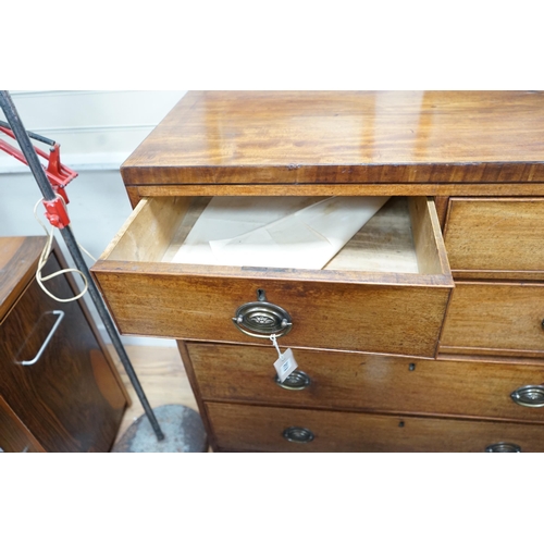 213 - A George IV mahogany chest of drawers, width 99cm, depth 46cm, height 104cm