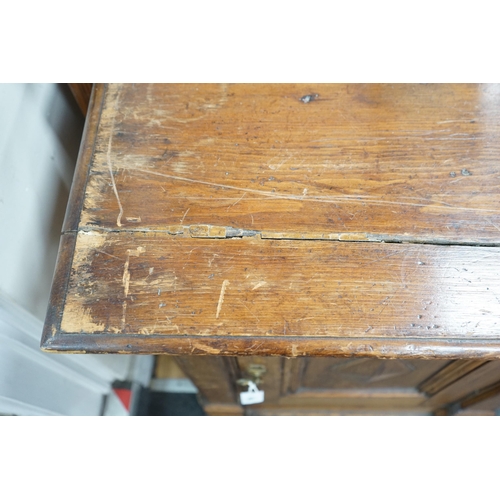 218 - An 18th century Italian pine pier cabinet, width 71cm, depth 36cm, height 79cm