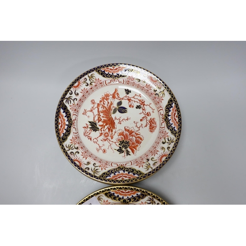 274 - A part set of Royal Crown Derby Imari pattern plates (12 large and 11 small) 17cm & 26cm