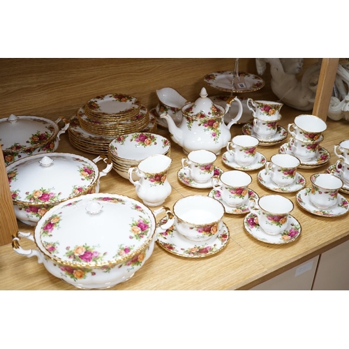 330 - A quantity of Royal Albert Old Country Roses tea and dinner wares