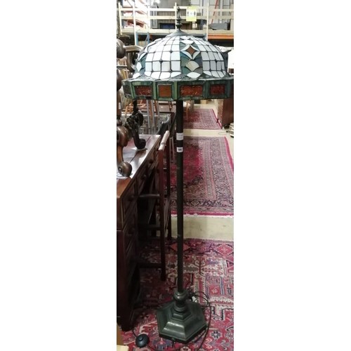 99 - A Tiffany style standard lamp, height 162cm