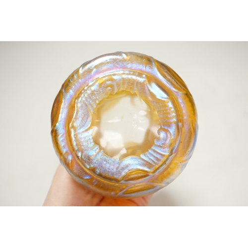 1267 - A Loetz iridescent glass vase, 14cm