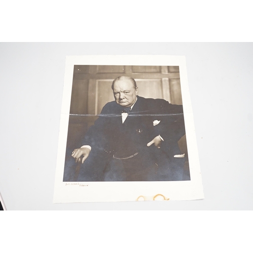 1278 - Yousuf Karsh, Ottawa, photo of Winston S. Churchill, signed by photographer