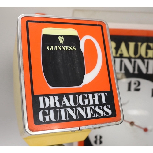 1295 - A rare Guinness bar dispenser and a Guinness wall clock