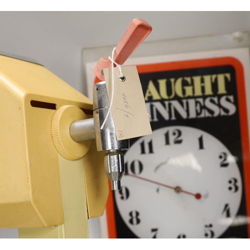 1295 - A rare Guinness bar dispenser and a Guinness wall clock