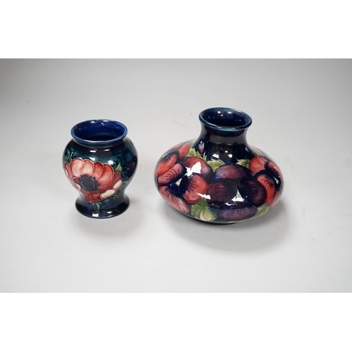 1419 - Two Moorcroft pottery vases. Tallest 10cm