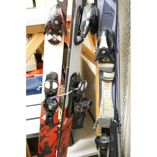 1467 - A pair of K2 skis, a pair of Head intelligence skis and a pair of Lexi ski poles