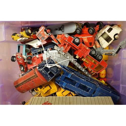 1534 - A quantity of Dinky toys, including Foden Regent tanker, Tri Ang crane