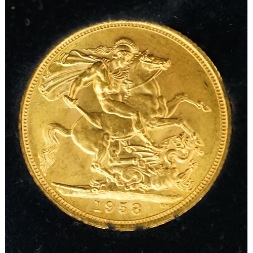 1565 - An Elizabeth II gold sovereign 1958