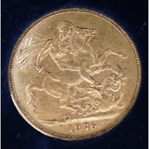 1567 - A Victoria gold sovereign 1876