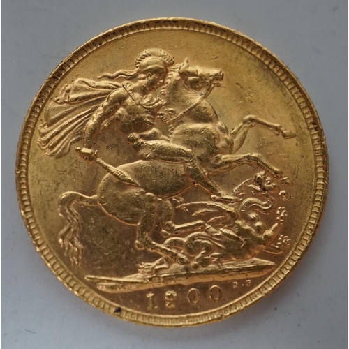 1568 - A Victoria gold sovereign 1900