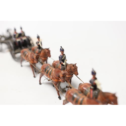 1579 - Britains set 144, Royal Field Artillery at the walk, in box, pre-war