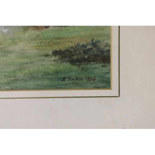 Richard Simkin (1840-1926), watercolour, Charging Cavalry, signed and ...